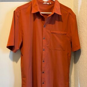 Men's cotapaxi cambio Rust Orange Short Sleeve Shirt